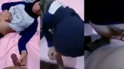 Jilbab Biru Di Suruh Isepin Video by indo