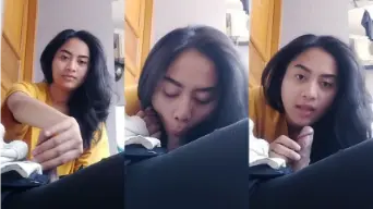Sepong Kontol Pacar Depan Pintu Kosan